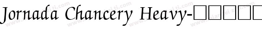 Jornada Chancery Heavy字体转换